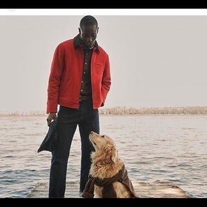 J Crew men’s Wallace and Barnes wool blend crew jacket